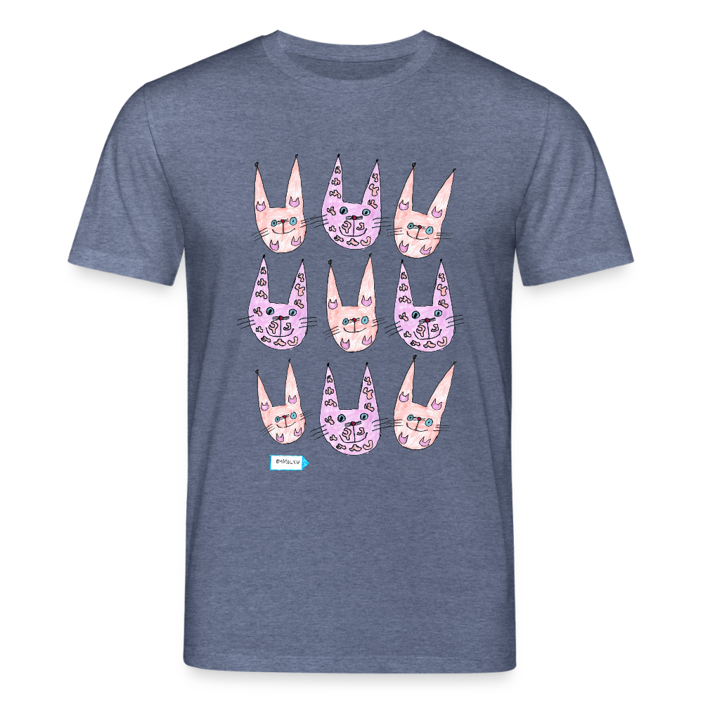 OmaPolun vuosipaita 2026   unisex luomu-t-paita - meleerattu tummansininen