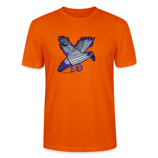 Kyyhky premium T-paita OmaPolku 20-v edition - syvän oranssi